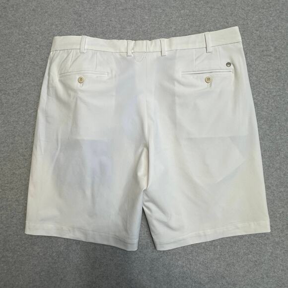 Peter Millar Performance Chino Short Mens 38 White Stretch Straight Leg Pockets - Picture 7 of 10